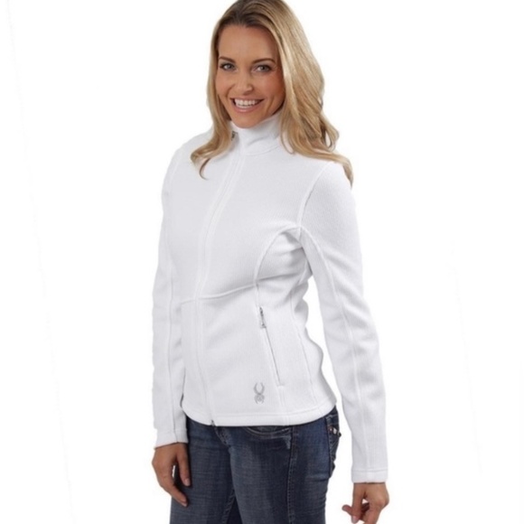 NEW! Spyder White Core Sweater/Jacket Size Small/Petite - Picture 1 of 16